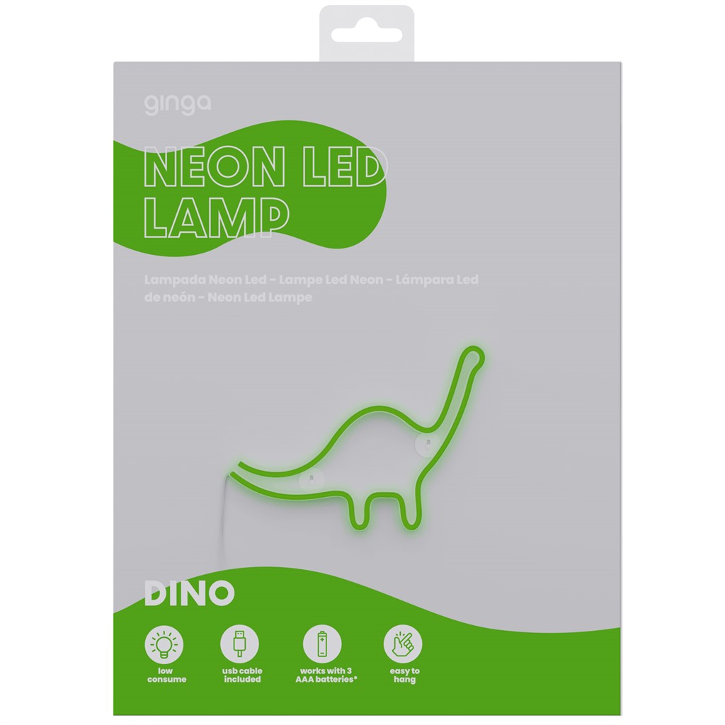 LED Wall Sign - Neon Dino