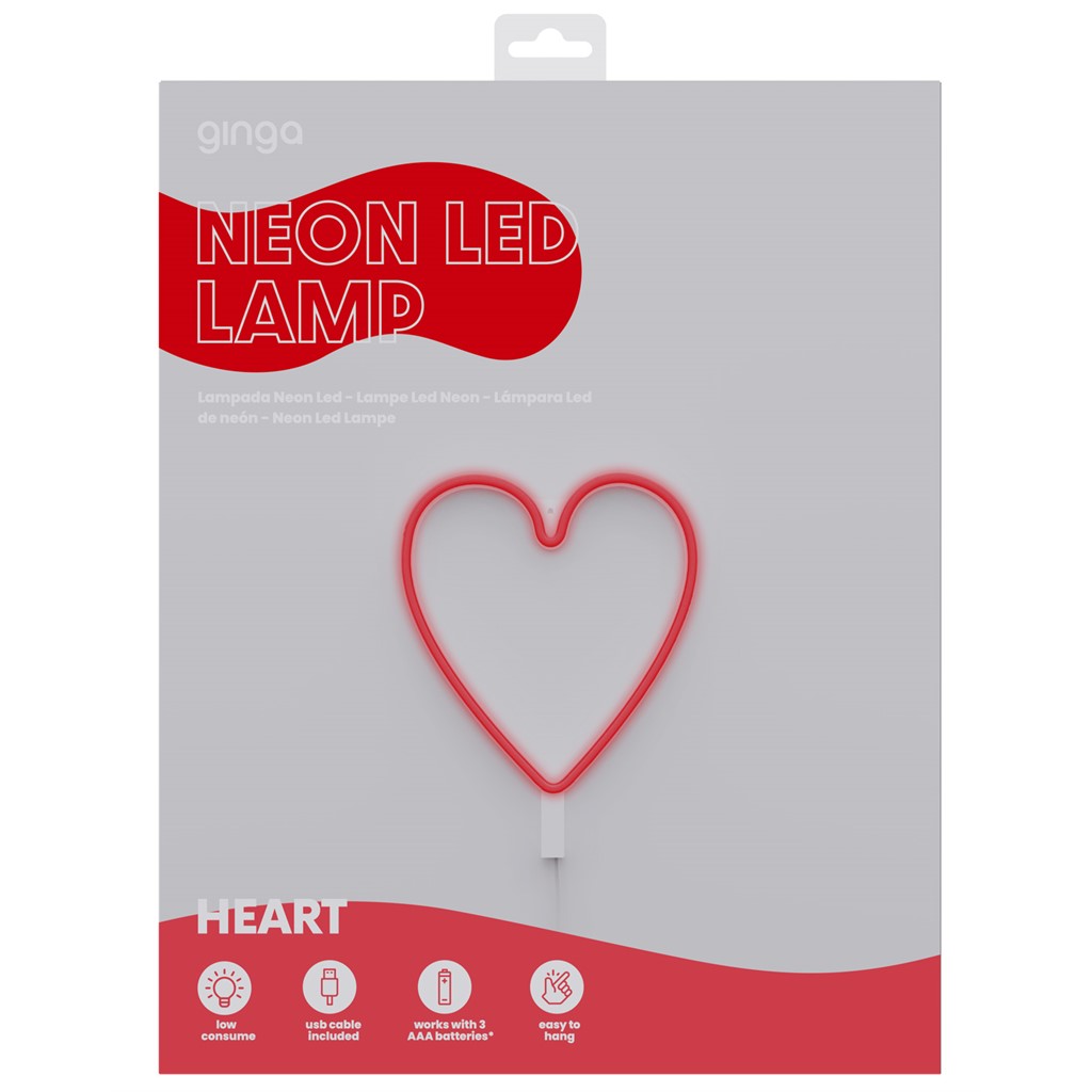 LED Wall Sign - Neon Heart