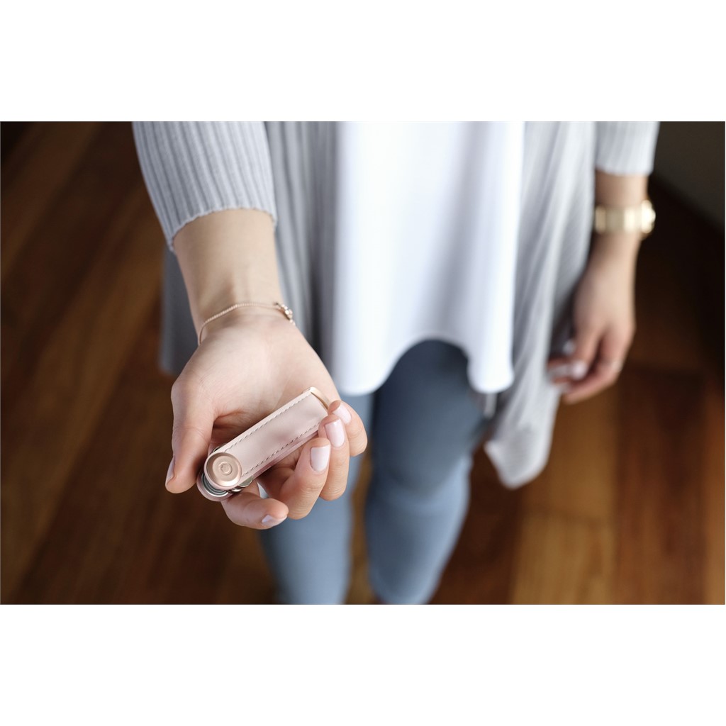 Leather Key Organiser Rosé Gold