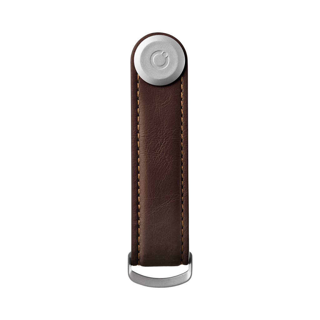 Leather Key Organiser Silver